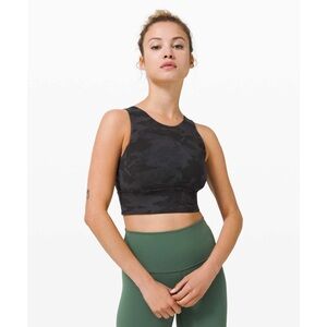Lululemon Stronger as one Longline Bra Incognito Camo Multi Grey 2